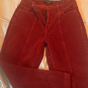 Judy Blue Red Corduroy Pants
